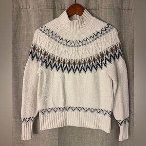 Woman’s Cabincore Nicole‎ Miller Artelier Fair Isle Sweater Size Small